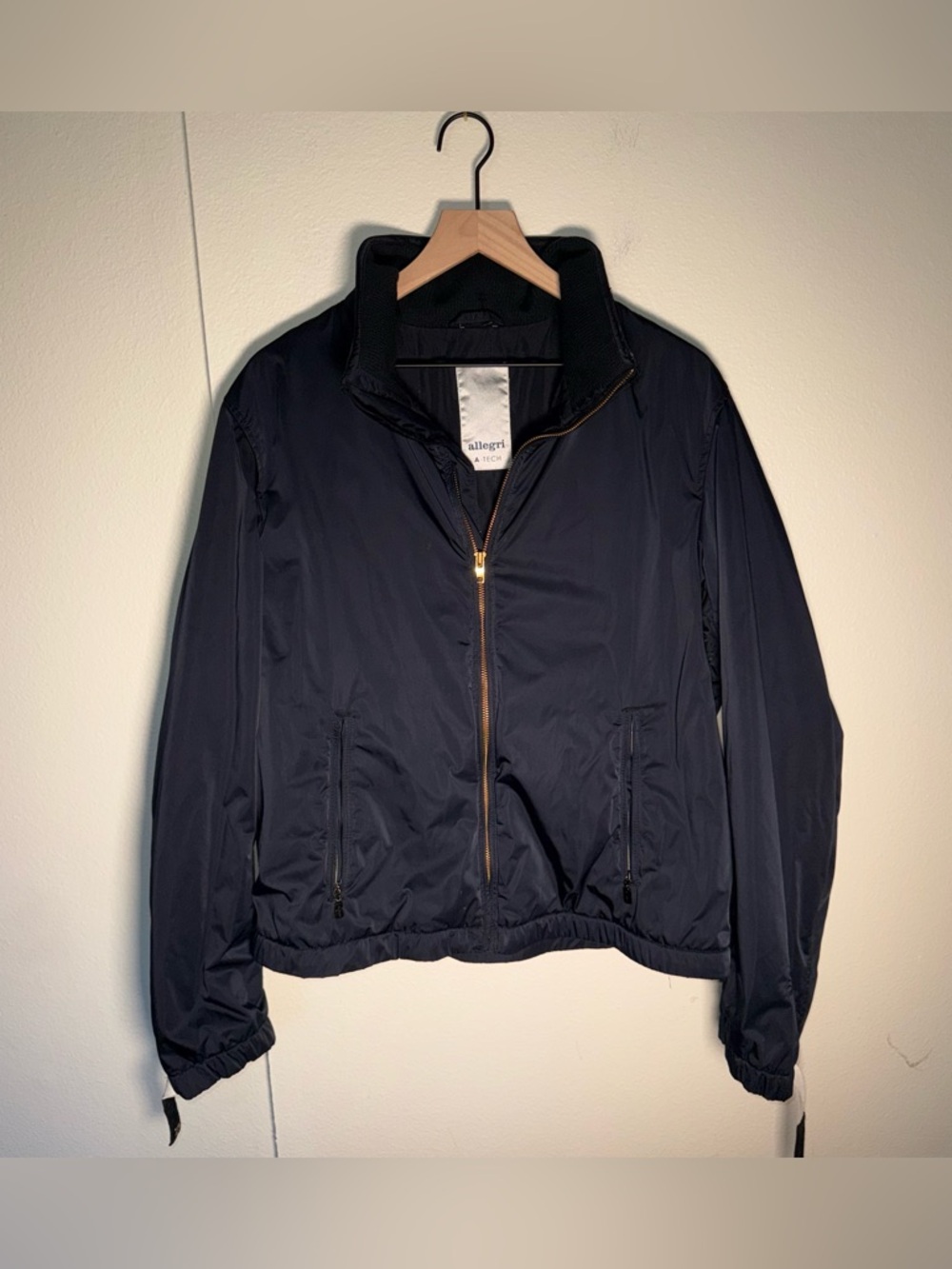 ALLEGRI A-TECH Navy satin interior classic men’s bomber jacket M